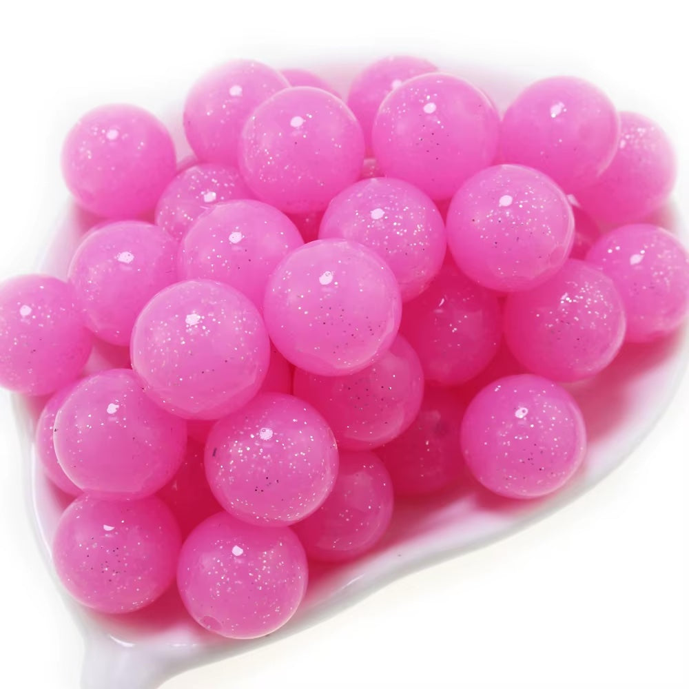 Bubblegum Pink 15mm Super Glitter