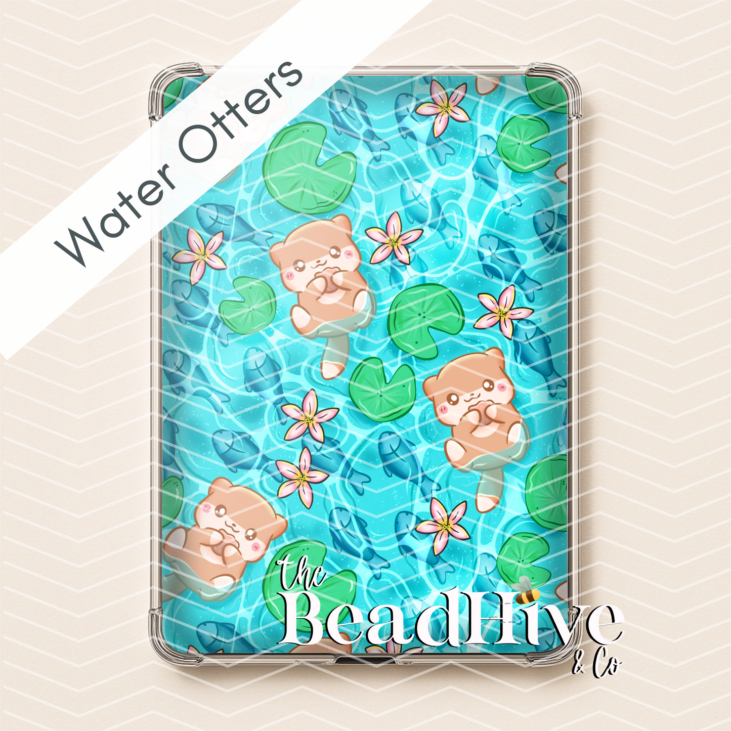 EReader Insert - "Water Otters"