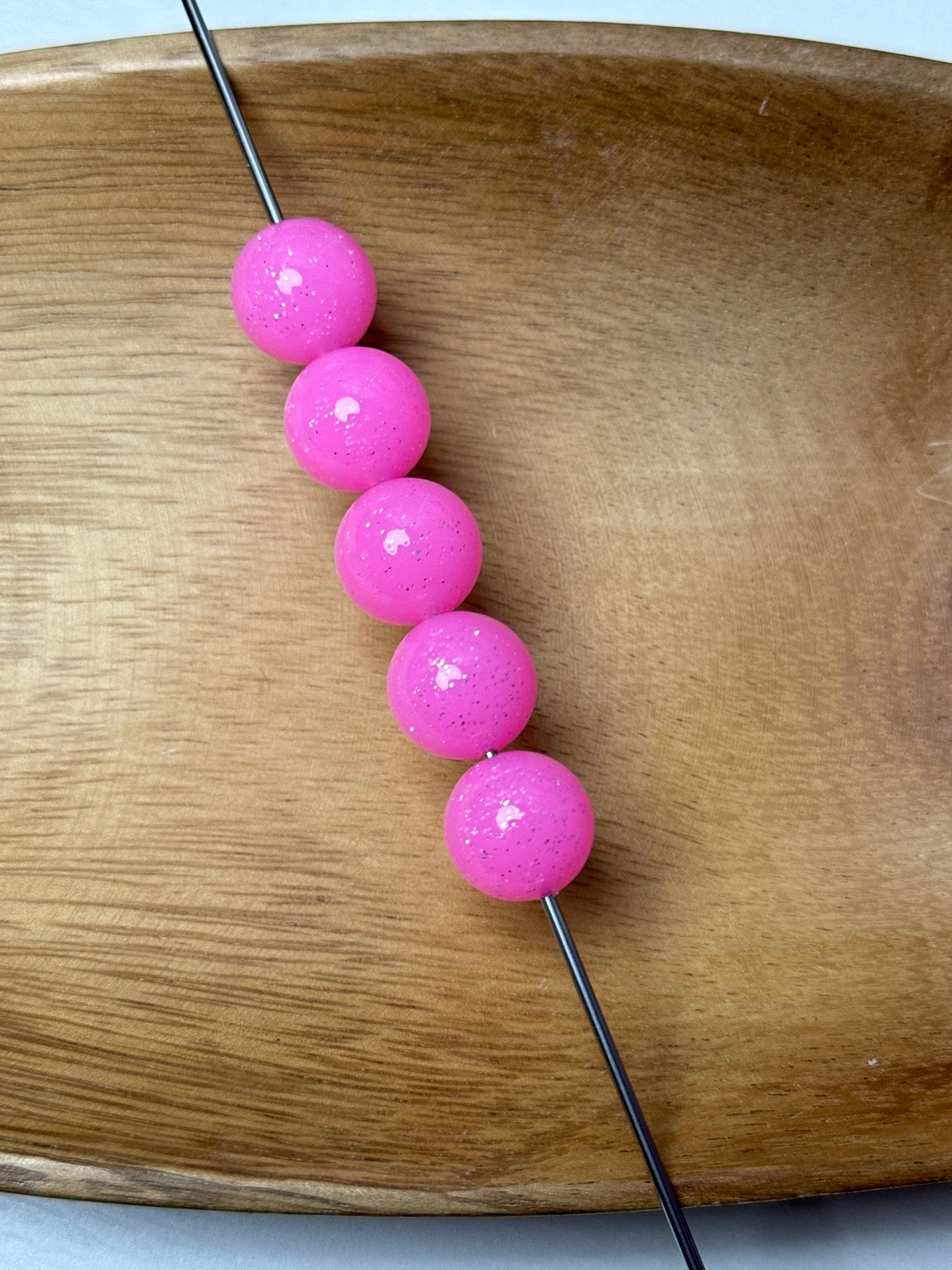 Bubblegum Pink 15mm Super Glitter