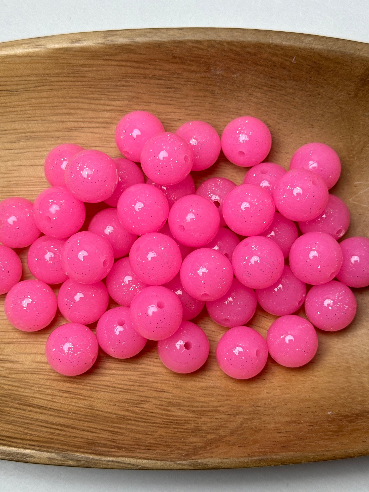 Bubblegum Pink 15mm Super Glitter