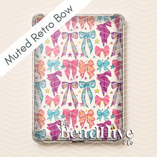 EReader Insert - "Muted Retro Bow"
