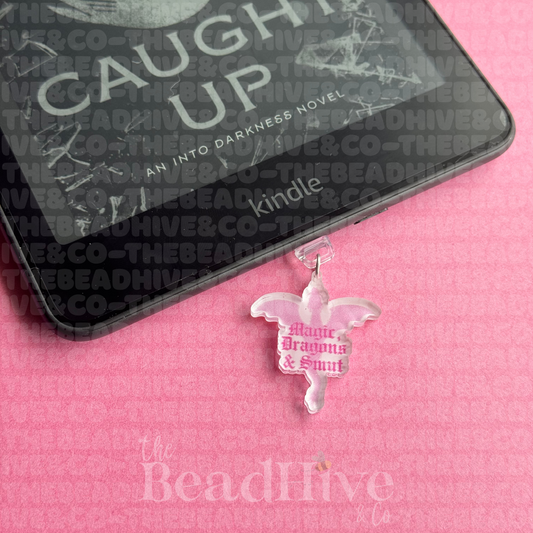 "Magic, Dragons & Smut" Dust Plug Charm (One-Sided)