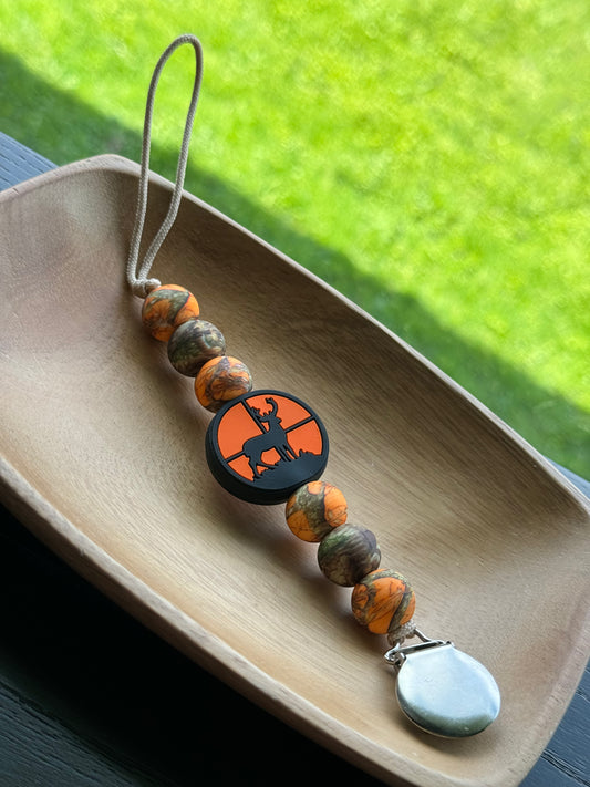 Hunting Season Pacifier Clip